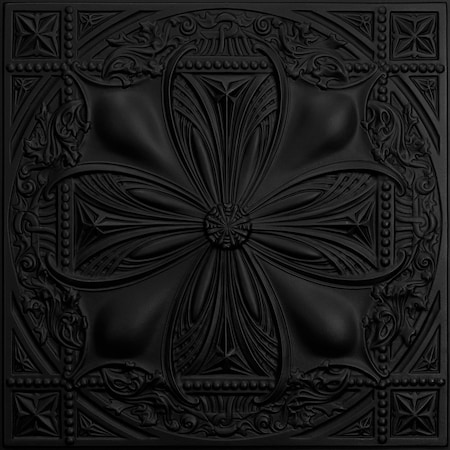 Ceilume Avalon 2ft x 2ft Black Ceiling Tile V3-AVALON-22BKO